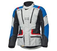 Held Hakuna Matata 3 wasserdichte Motorrad Textiljacke, grau-rot-blau, Größe 3XL für Männer