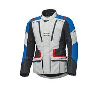 Held Hakuna Matata 3 wasserdichte Motorrad Textiljacke, grau-rot-blau, Größe M für Männer