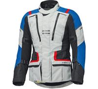Held Hakuna Matata 3 wasserdichte Motorrad Textiljacke, hellgrau/blau/rot, Größe 3XL