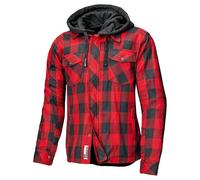 Held Lumberjack II Damen Motorrad-Flanellhemd, schwarz-rot, Größe D2XL