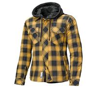 Held Lumberjack II Motorrad-Flanellhemd, schwarz-gelb, Größe M