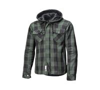 Held Lumberjack II Motorradjacke Flanellhemd Gr. M - Schwarz Grün