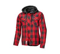 Held Lumberjack II Motorradjacke Flanellhemd Gr. XL - Schwarz Rot