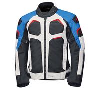 Held Manzano Top wasserdichte Motorrad Textiljacke, schwarz-weiss-blau, Größe 5XL für Männer