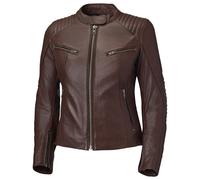 Held Robin Damen Motorrad Lederjacke, dunkelbraun, Größe 34