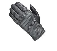 Held Rodney II - Urban Motorrad Handschuhe Herr - Leder Motorradhandschuhe Herren Sommer mit Knöchelschutz CE Zertifiziert - Smartphone Touchscreen Bedienung, Coolmax Futter - Schwarz, Größe 7