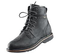 Held Saxton Motorrad Schuhe Herren - Urban MotorradStiefel aus Rindleder 100% Wasserdicht dank Gore-Tex Membrane - mit Vibram Sohle und Knöchelschutz, CE Zertifiziert EN 13634:2017 - Schwarz, Größe 49