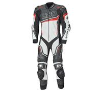 Held Slade II 1-Teiler Motorrad Lederkombi, schwarz-weiss-rot, Größe 46