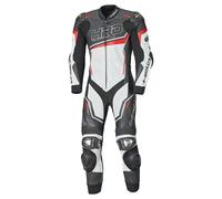 Held SLADE II - Einteilige Motorrad Lederkombi schwarz-weiss-rot (Lederbekleidungsgröße: 60)
