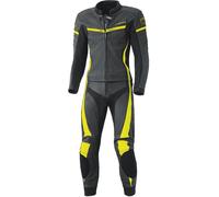 Held Lederkombi mit Protektoren Motorradkombi 2 Teiler Spire Damen Lederkombi 2-TLG. schwarz/Neongelb 44, Sportler, Ganzjährig