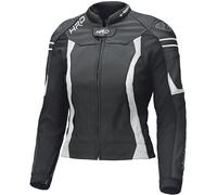 Held Street 3.0 Damen Motorrad Lederjacke, schwarz-weiss, Größe L