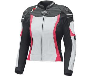 Held Street 3.0 Damen Motorrad Lederjacke, weiss-pink, Größe 38