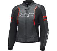 Held Street Rocket 4 Top Sport Damen Lederjacke, schwarz-neonrot, Größe 36