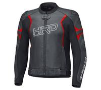 Held Street Rocket 4 Top Sport Herren Lederjacke, schwarz-neonrot, Größe 48