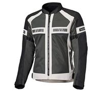 Held Tropic 4 Top Sommer Motorrad Jacke Herren - Sportliche und Luftige Mesh Sommerjacke - Leichte Motorradjacke mit Protektoren D3o Ghost Level 1 - CE Schutzklasse A, Grau-Schwarz, Größe XXL
