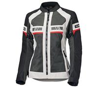 Held Tropic 4 Top Sommer Motorrad Jacke Damen - Sportliche und Luftige Mesh Sommerjacke - Leichte Motorradjacke mit Protektoren D3o Ghost Level 1 - CE Schutzklasse A, Grau-rot, Größe XL