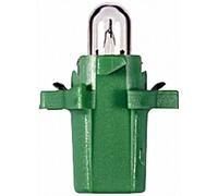 HELLA Instrumentenbeleuchtung Glühlampe grün 12V 2W B8.7d 8GA007997091