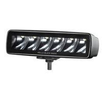 HELLA LED Lightbar Black Magic Zusatzscheinwerfer 6,2 Zoll 1600 echte Lumen Spotausleuchtung: rechteckig LED Arbeitsscheinwerfer 12V - 24V für Auto Pickup LKW SUV ATV Motorrad - 1FB 358 176-211