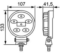 HELLA Arbeitsscheinwerfer 1G0 357 108-012 für
