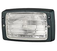 HELLA 1GB 006 213-101 Halogen-Arbeitsscheinwerfer - Modul 6213-12/24V - 1000lm - Einbau/Schraubanschluss - 2-Punkt Befestigung - weitreichende Ausleuchtung - Stecker: Flachstecker