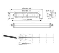 HELLA - 1GJ 358 197-301 - LED-Arbeitsscheinwerfer, Black Magic Tough Lightbar 20 , 12/24V