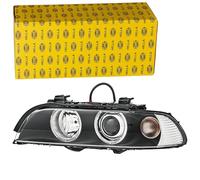 HELLA 1LL 008 052-591 DE/Halogen/Xenon-HauptScheinwerfer - BMW 5er (E39) | schwarz - ECE - für Linksverkehr - links