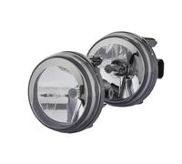 HELLA 1N0 009 295-801 FF/Halogen-Nebelscheinwerfersatz - Dynaview Evo2 - 12V - rund - Einbau - glasklare Streuscheibe - Lichtscheibenfarbe: transparent - links/rechts - Set - Menge: 2