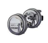 HELLA 1N0 009 295-801 FF/Halogen-Nebelscheinwerfersatz - Dynaview Evo2 - 12V - rund - Einbau - glasklare Streuscheibe - Lichtscheibenfarbe: transparent - links/rechts - Set - Menge: 2