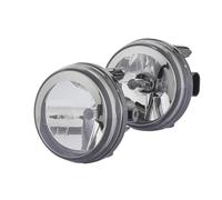 HELLA 1N0 009 295-801 FF/Halogen-Nebelscheinwerfersatz - Dynaview Evo2 - 12V - rund - Einbau - glasklare Streuscheibe - Lichtscheibenfarbe: transparent - links/rechts - Set - Menge: 2