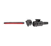 Hella 2DA 357 015-001 Bremsleuchte - Valuefit - LED - 12V - Einbau & 8JA 005 951-041 Stecker - 12V - 13-polig
