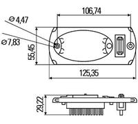 HELLA 2JA 343 570-041 Innenraumleuchte - Mini OvalLED VESTA5 - LED - 24V - 1.2W - LED - Einbau - Lichtscheibenfarbe: glasklar - Innenraum - Menge: 1
