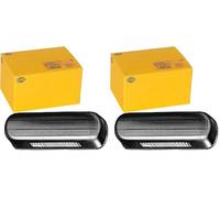 Hella 2KA 001 389-101 Kennzeichenleuchte - Halogen - 12/24V - geschraubt/Anbau - Lichtscheibenfarbe: glasklar - Stecker: Flachstecker - rechts/links/außen/hinten - Menge: 10 (Packung mit 2)