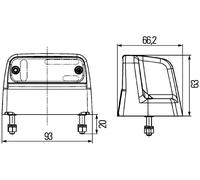 HELLA 2KA 012 271-231 Kennzeichenbeleuchtung