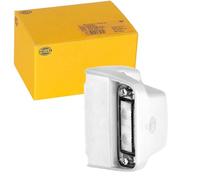 HELLA 2KA 012 271-271 Kennzeichenleuchte - Kennzeichenbeleuchtung - Anhänger -LED - 12/24V - Anbau/geschraubt - ADR/GGVS - Kabel: 1300mm - Stecker: EASYCONN - seitlicher Anbau
