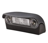 HELLA 2KA 959 640-601 Kennzeichenleuchte - Kennzeichenbeleuchtung | Anhänger - LED - 12/24V - Anbau/Schraubanschluss - ADR/GGVS - Lichtscheibenfarbe: glasklar - Kabel: 2500mm - außen/hinten
