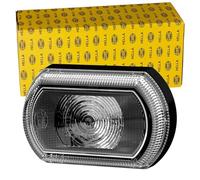 Hella 2PF 013 323-211 Positionsleuchte - Begrenzungsleuchte - Anhänger - Wohnwagen - Shapeline Tech - LED - 12/24V - slim - geklebt/Anbau - SAE/ADR/GGVS - Kabel: 2100mm - Stecker: Flachsteckhülse
