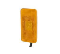 HELLA 2PS 007 972-011 Seitenmarkierungsleuchte - Begrenzungsleuchte - Anhänger - Wohnwagen - LED - 24V - geklebt/Anbau - Lichtscheibenfarbe: gelb - Kabel: 500mm - rechts/links - Menge: 1