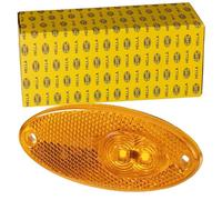 HELLA 2PS 964 295-061 Seitenmarkierungsleuchte - Begrenzungsleuchte - Anhänger - Wohnwagen - LED - 12V - Schraubanschluss/Anbau - Lichtscheibenfarbe: gelb - Kabel: 500mm - links/rechts - Menge: 1