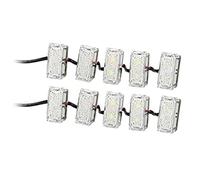 HELLA LED Tagfahrleuchtensatz - LEDayFlex II - 12V - rechteckig - SAE - glasklar - Kabel: 2800mm - Fahrzeugfront - Satz - 2PT 980 789-851