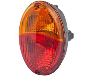 Hella - 2SD343130071 - Rückleuchte Oval, 12V, Rot/Orange, Aufschraubbar, 140,4x98,4x98,4mm, Hella