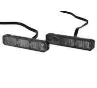 2XD 012 160-811 Blitz-Kennleuchte, Einbau waagerecht, LED, 12/24V, blau, Set Hella 2XD 012 160-811