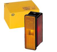 HELLA 2XS 007 841-021 Umrissleuchte - Begrenzungsleuchte - Anhänger - Wohnwagen - Rear-Logic - Halogen - 12/24V - Anbau/geschraubt - ECE/ADR/GGVS - rechts/seitlicher Anbau