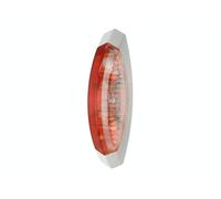 HELLA 2XS 008 479-081 Umrissleuchte - Begrenzungsleuchte - Anhänger - Wohnwagen - Halogen - 12V - Anbau - ECE - Lichtscheibenfarbe: klar/rot - seitlicher Anbau