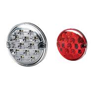 Hella 2ZR 357 028-041 LED-Rückfahrleuchte - Valuefit - 12/24V - Einbau & 2NE 357 028-031 Nebelschlussleuchte - Valuefit - LED - 12/24V - Einbau