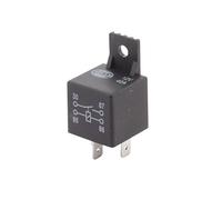 HELLA 4RA 965 400-071 Relais, Arbeitsstrom - 12V - 4-polig - Schaltbild: S1 - Stecker: A - Schließer - Farbe: schwarz - mit Halter - Menge: 1