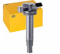 HELLA 5DA 358 057-121 Zündspule - 12V - 4-polig - Kerzenschachtzündspule - geschraubt