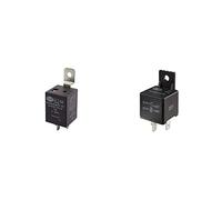 HELLA 5HE 996 152-131 Zeitrelais - 12V - Anschlussanzahl: 5 - Wechsler & 4RA 965 400-001 Minirelais, Arbeitsstromrelais, 12 V, 4-polig, Spulenwiderstand: 90 Ohm, Halter: ja
