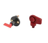 HELLA 6EK 002 843-001 Hauptschalter, Batterie - S33 - Drehbetätigung - Anschlussanzahl: 2 + 9SL 706 729-031 Schlüssel - rot - mit Kappe
