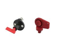 HELLA 6EK 002 843-051 Hauptschalter, Batterie - Drehbetätigung - Anschlussanzahl: 2 + 9SL 706 729-031 Schlüssel - rot - mit Kappe