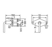 Hauptschalter Batterie 12 V geschraubt 250 A HELLA für u.a. JOHN DEERE